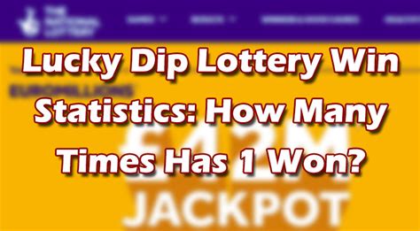 lucky lotteries jackpot|Statistics .